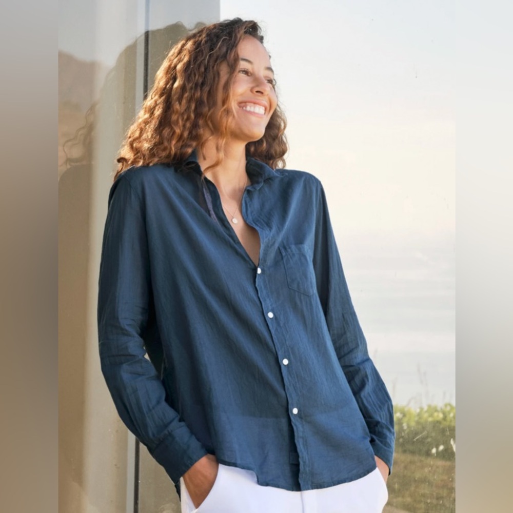 Frank & Eileen Navy Button Down Shirt